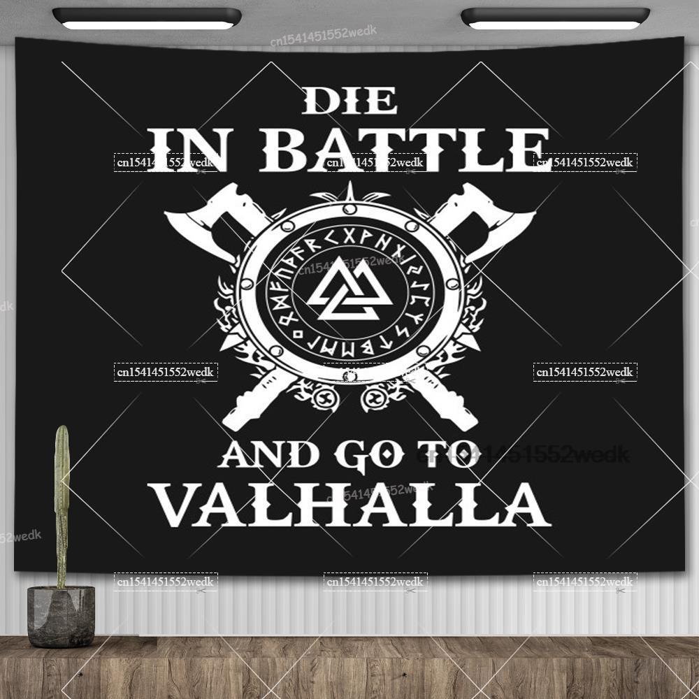 Viking Raven Tapestry Wall Hanging Hippie Vikings Norse Tapestrys Tarot Witchcraft Aesthetic Room Decoration Tapiz Home Decor