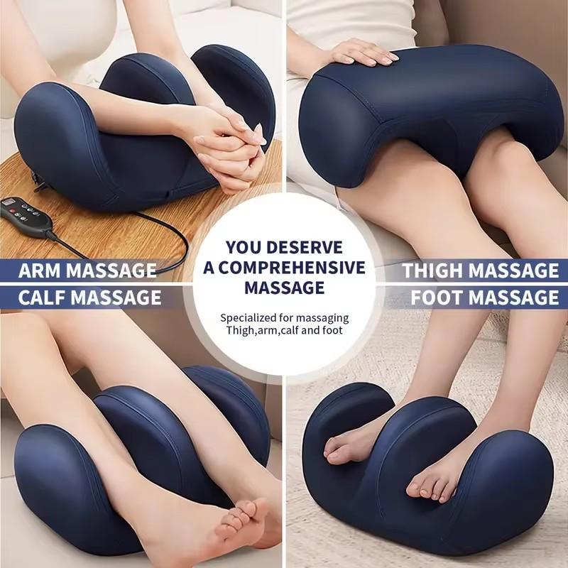 Super stor elektrisk fotbeinmassasjeapparat Deep Tissue Shiatsu Elting Slapp av Oppvarmet rullekalv Lindre stresspleie Fotmaskinverktøy
