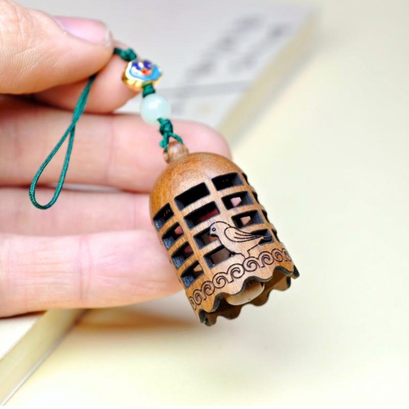 Dispenser di Fragranze in Legno Intagliato Per Oli Essenziali Incensi Sfera Diffusore Profumato Bottiglia Come Decorazione da Appendere per la Casa