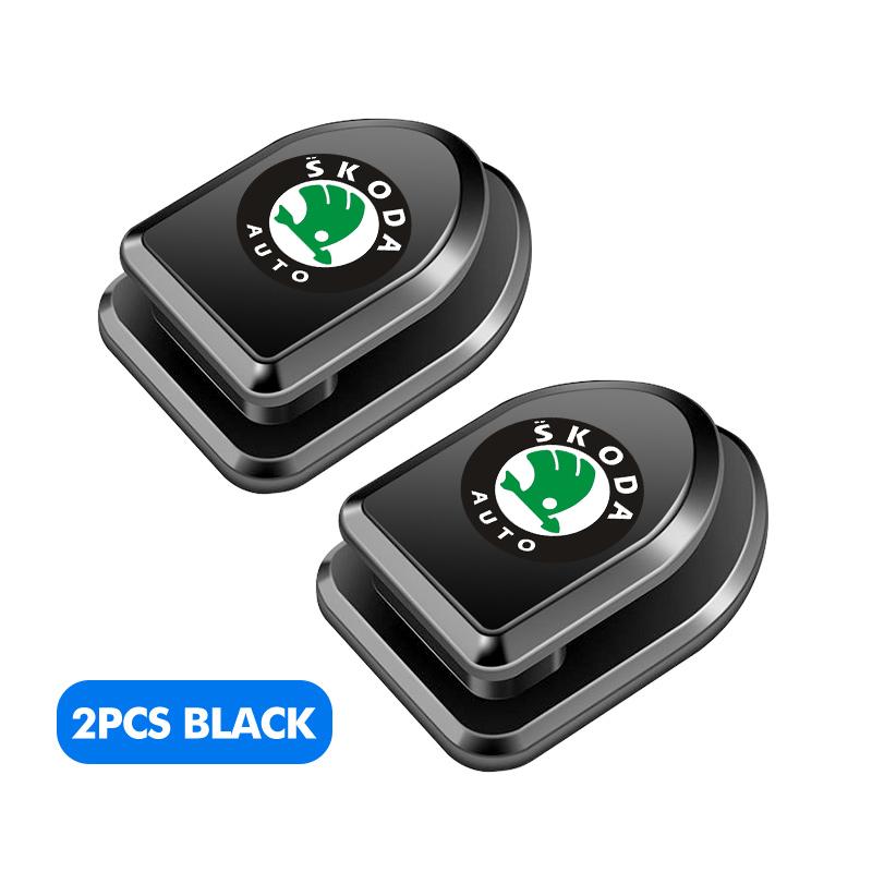 FFRP2 For Skoda Car Hook Organizer Storage Hanger USB Cable Headphone Key Storage Adhesive Hooks Fabia Kamiq Superb Scala Enyaq-iV MK3