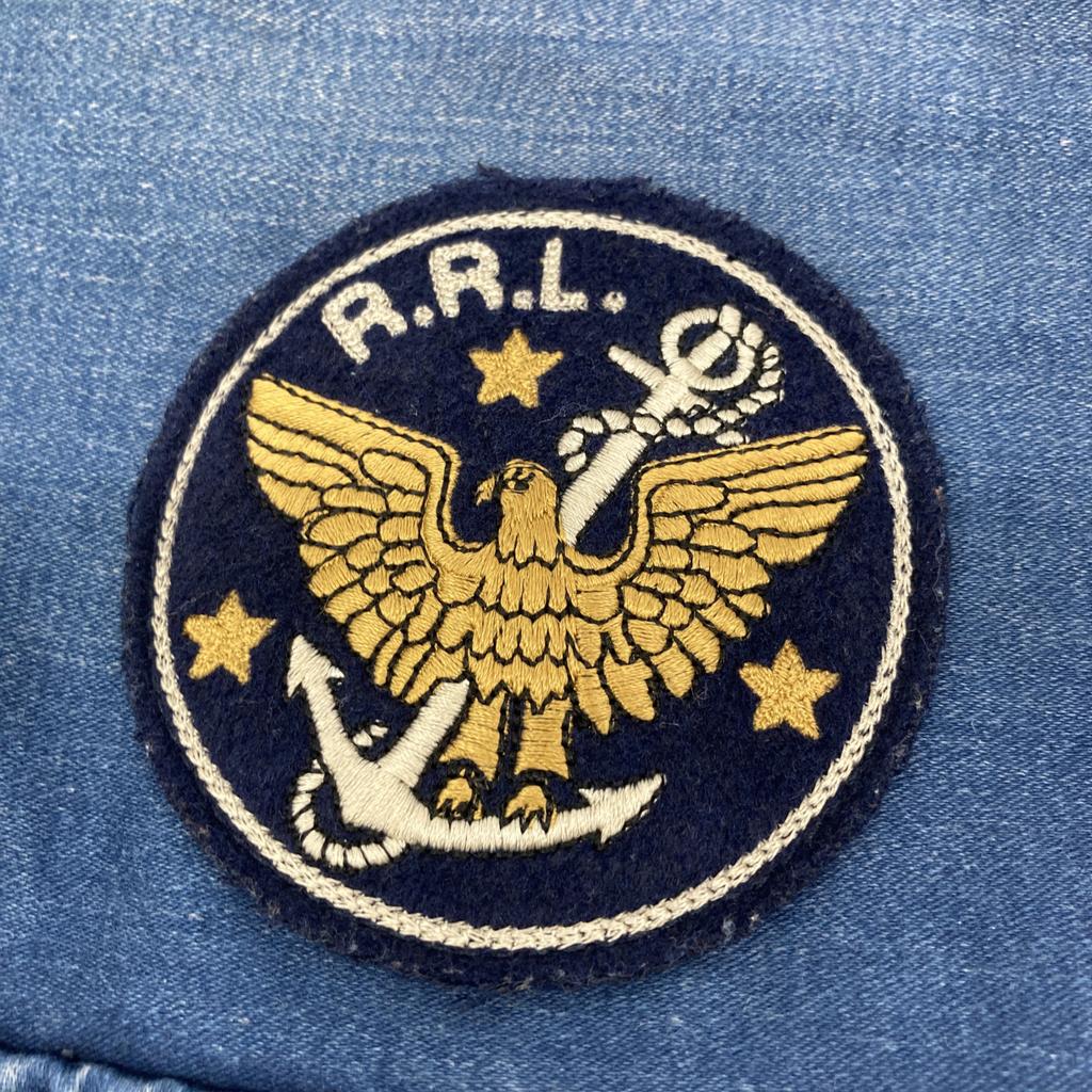 RRL Z-26-64 Indigo moleskin shawl collar denim coverall Jacket M IndigoUsed