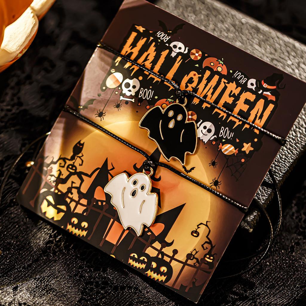 Halloween Ghost Pumpkin Cartoon Elements Funny Bracelet, Simple And Cute Pull Rope Jewelry