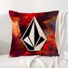 VVolcomS LOGO Cushion Cover Natural Linen Organic Fabric DoubleSided Printing Sofa Home Decor Breathable Bed Pillow