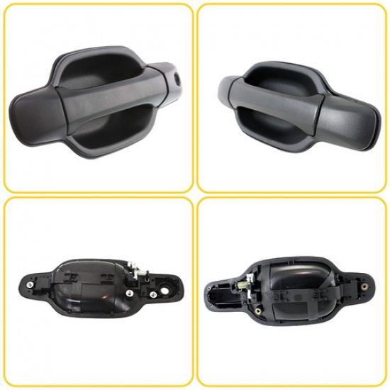 Exterior Door Handle 2004-2012 For Set Chevrolet Of 4 Colorado And Front Rear