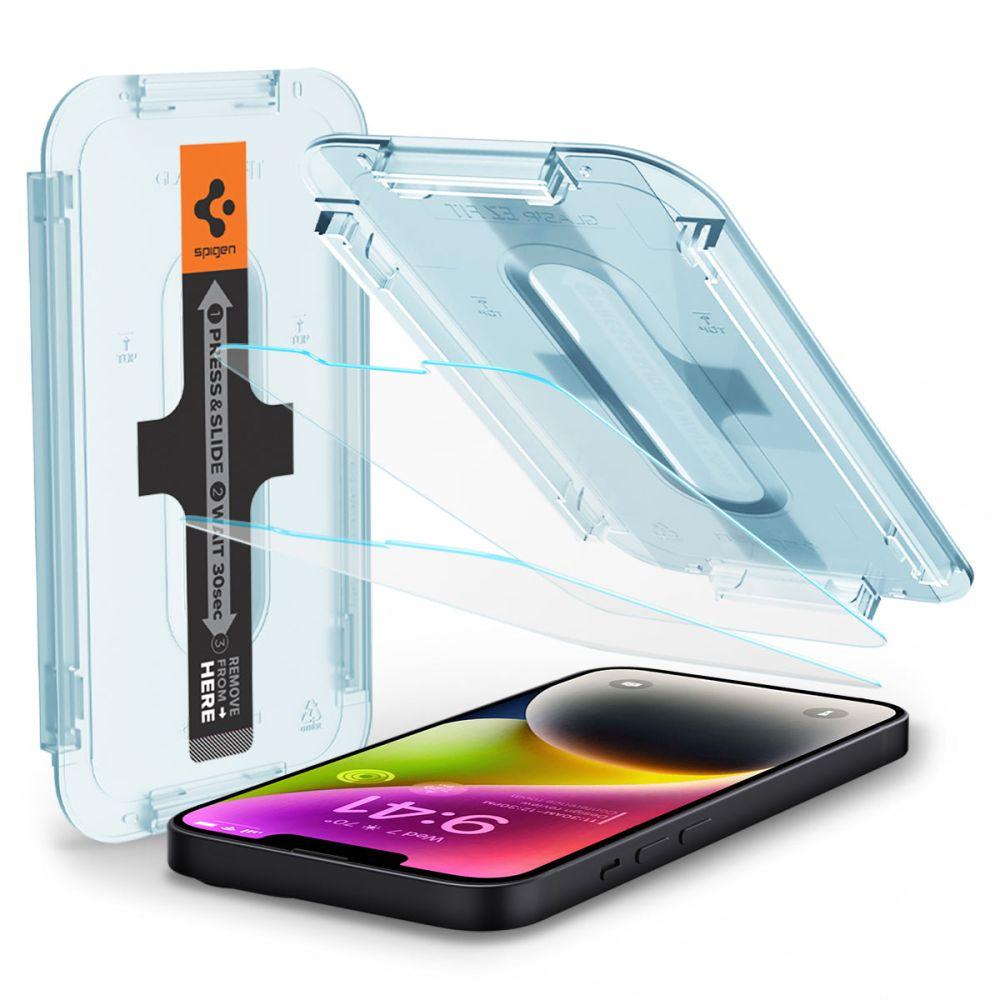 Szkło Hartowane Spigen Glas.tr Ez Fit 2-Pack Iphone 13 / 13 Pro / 14 / 16E Clear