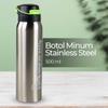 500Ml Bicycle Water Bottle Vacuum Stainless Steel Cycling Water Bottle Double Walled Simple Thermo Mug Insulated With Straw