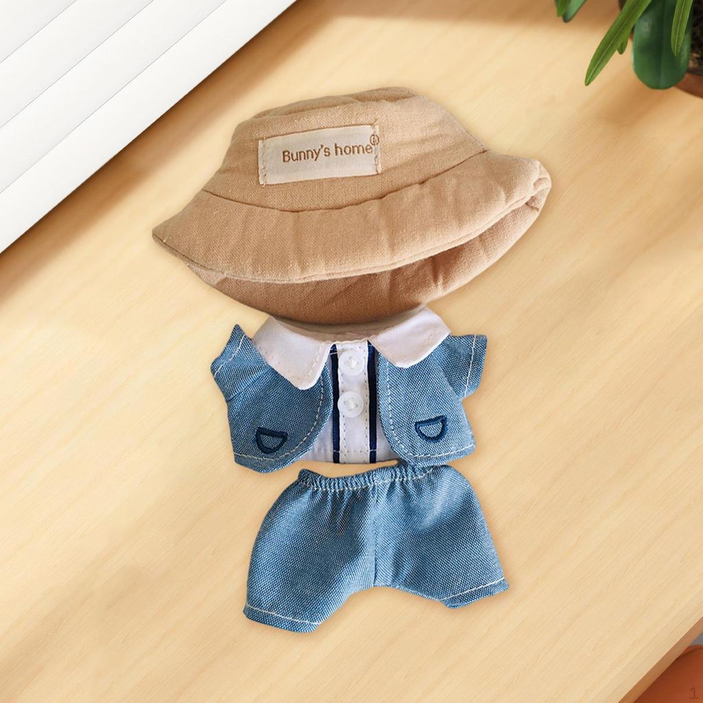 15cm Plush Doll Clothes Accessories Photo Props Fashion Suit suits set