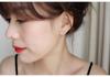 Beixi S925 Sterling Silver Rhinestone Butterfly Earrings - Women's Korean Forest Style