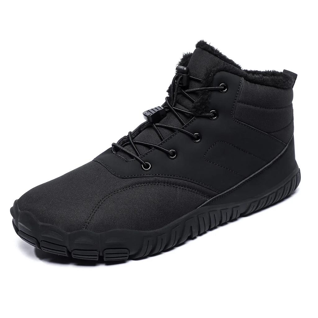 New Winter Boots for Men Snow BareFoot Outdoor Non-slip Warm Fur Casual Sneakers Plus Size Lightweight Ankle Boots Hiking Shoes