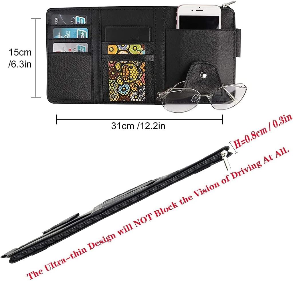 Auto Sonnenblenden Organizer Tasche Aufbewahrungsbeutel Halter Mehrfachtasche Auto Auto Sonnenblenden Tasche Auto Dokumenten Aufbewahrungsbeutel Halter