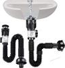 Flip Top Anti-Geruch Abflussrohr Set Küche Waschbecken Abfluss Versenkbare Desodorierung Filter Flexible Fallrohr Badezimmer Anti Verstopfung