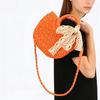 Yogodlns Fashionable Wicker Basket Bag Women's Single Shoulder Slant Cross Handmade Woven Grass Bag Casual Travel Style Small Bag