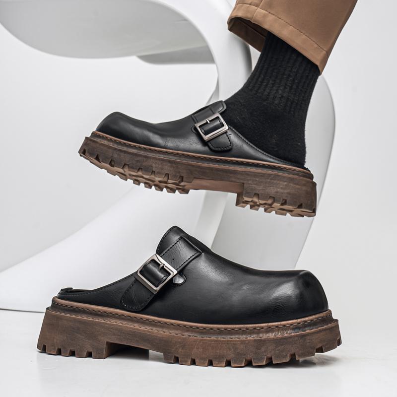 Fashion CYYTL Mens Slippers Summer Casual Shoes Leather Outdoor Beach Sandals Walking Slides Comfort Luxury Designer Lightweight Fashion