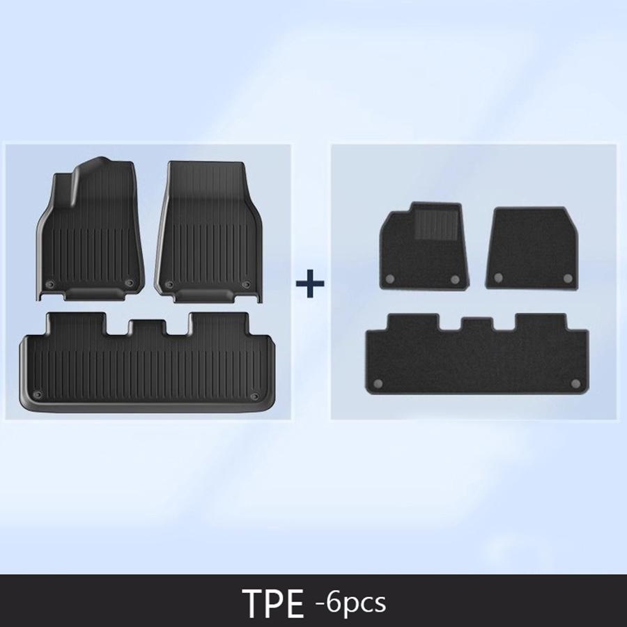 For Tesla New Model 3 Highland Y Juniper 2026 TPE Floor Mats /Cargo Liner All Weather Trunk Mats Floor Liner Seat Backrest Mats