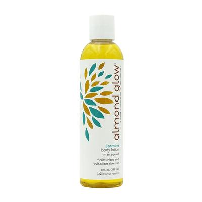 Almond Glow Body Lotion Massage Oil Jasmine, 8 Fl Oz