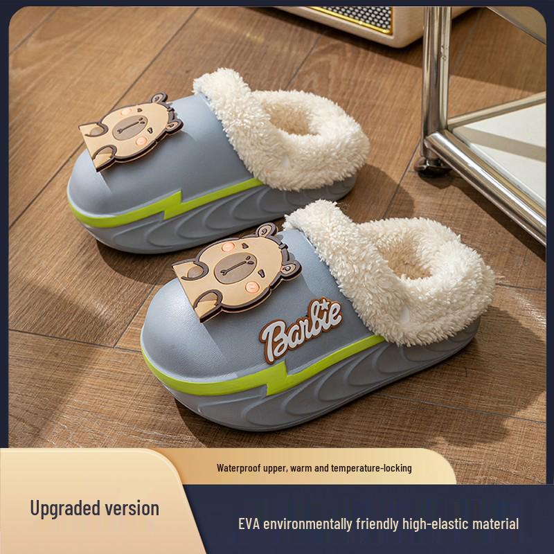 2025 EVA Baby Sandals: Cute Cartoon Design, Squishy Feel, Non-slip Thick Sole for Summer Indoor Use