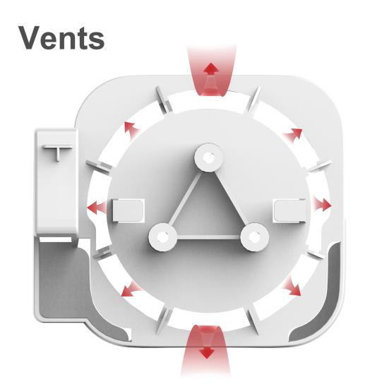 Set Top Box Holder Universal Wall Mount Media Player Stand Cradle for Apple TV 4K/HD-compatible/2nd 3rd 4th 5th 6th Gen