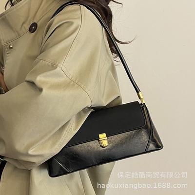 Hochwertige französische Nischen-Tasche 2025 neue trendige Internet-Berühmtheit Handtasche Unterarmtasche vielseitig Schultertasche lässig Baguette-Tasche