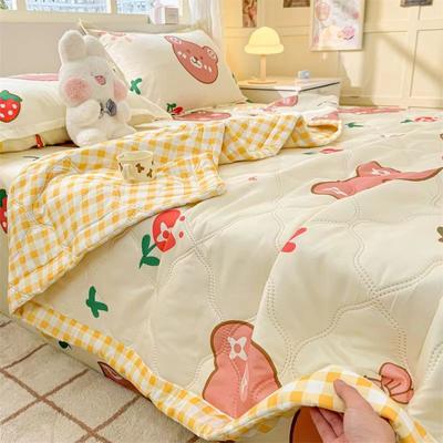 Horká jarní letní přikrývka Queen Mechanické praní Pohodlné přikrývky s jednou dvojitou přikrývkou pro děti a dospělé