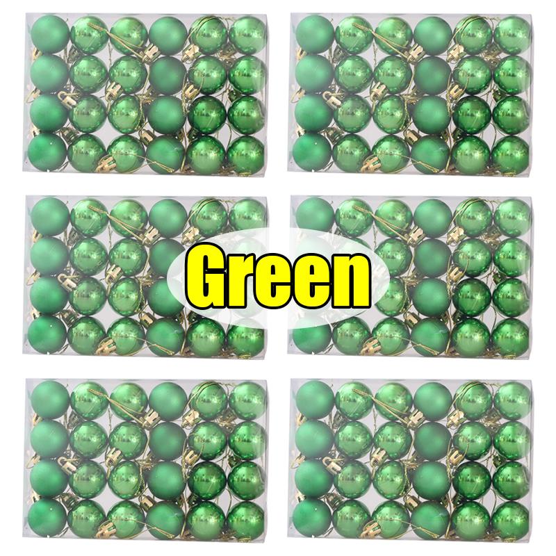 24pcs/box Mini Electroplated Christmas Balls Ornaments Xmas Tree Pendant Decoration Hanging Ball Party Home Decor Festival Gifts