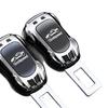 Seat Belt Extender Plug Stainless Steel Car Safety Belt Lock Buckle Universal Auto Accessories Black 2 Pack