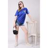 Women’s Loose Fit Printed Oversized Cotton Blend Breathable T-Shirt Pack of 2