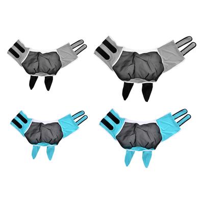 Horse Protective Mask Anti Mosquito Breathable Horse Mask  with Hook Loop Fasteners Straps for Outdoor for Horse Farm