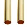 100 Stück Kupfer gerade glatte lange Röhrenperlen 30 mm, 4 mm golden