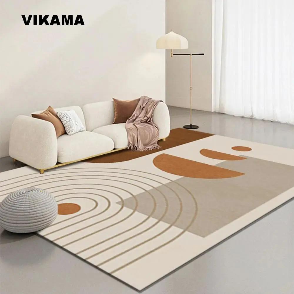 

Cream Ins Style Crystal Velvet Carpet Soft and Cozy Home Bedroom Living Room Carpet Stain Resistant Sofa Cushion Rugs 120*160cm