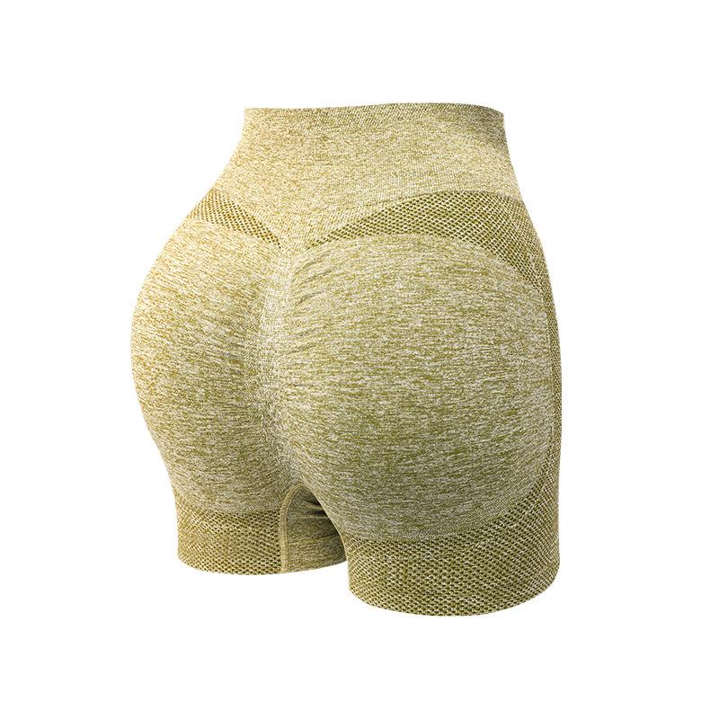 High-Waisted Camouflage Anti-Exposure Quick-Dry Tummy Control Yoga Shorts