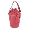 HERMES Tassel fringe Manjoire Drawstring bag Shoulder Bag Courchevel Red