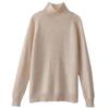 Stand Collar Sweater Women Autumn Winter Thick Korean Style Solid Color Pullover Loose Knit Long Sleeve Base Layer