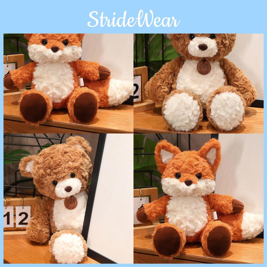 Bear Fox Teddy Plush Toy Animal Cute Soft Filled Doll Children Holiday Gift