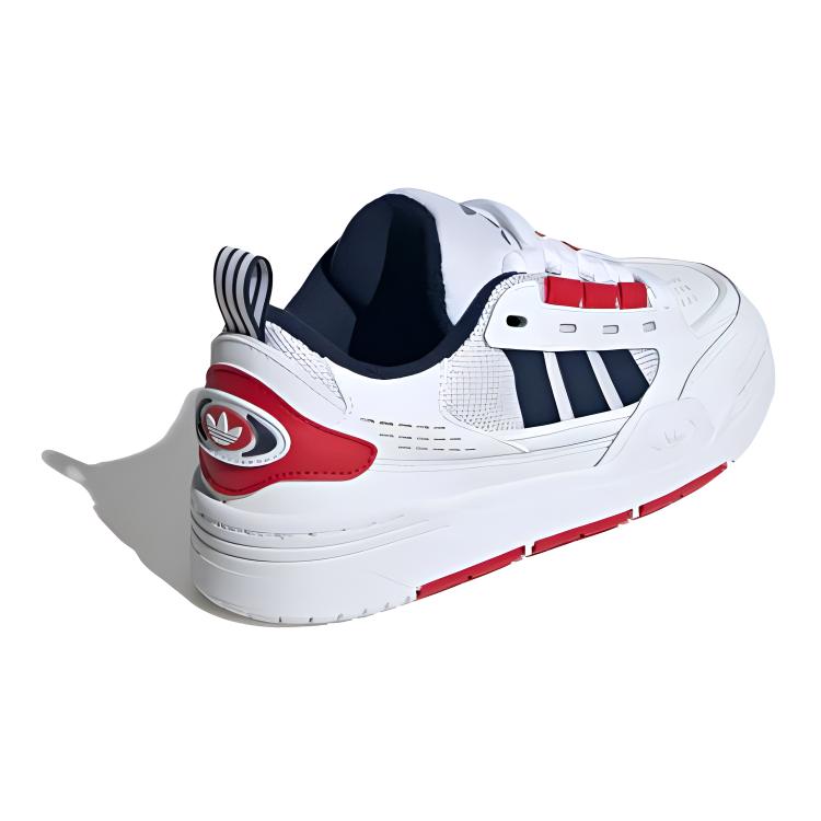 Adidas Versatile Shock Absorbing Low Top Kids Skate Shoes Kids Skate Shoes White Red IG7485