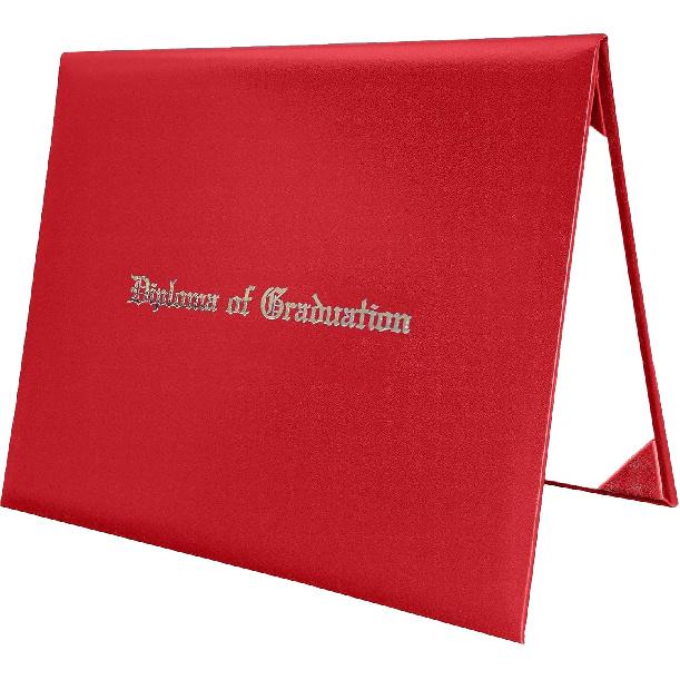 Imprinted Diploma Cover 8.5“X11” Graduation Diploma Holder Leatherette Padded Certificate Covers(Navy)