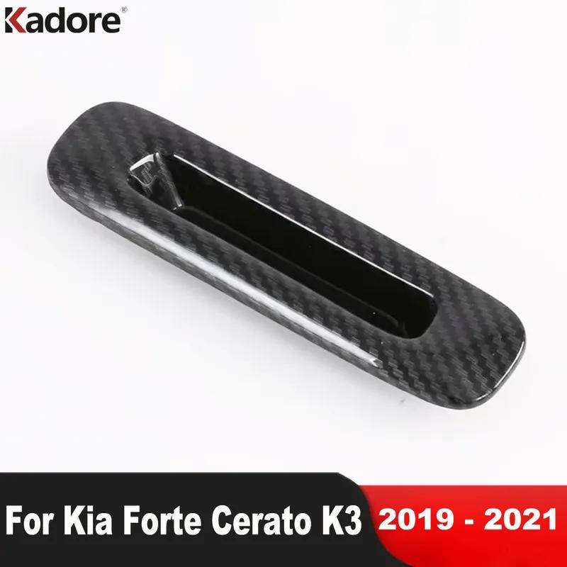 For Kia Forte Cerato K3    Carbon Fiber Car Sunroof Roof Skylight Door Handle Bowl Cover Trim Interior Accessories