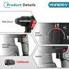 Yofidra 26MM Brushless Electric Hammer Electric Pick Impact Drill Multi-function Cordless Rotary Tool Fit For Makita 18V Battery Pin