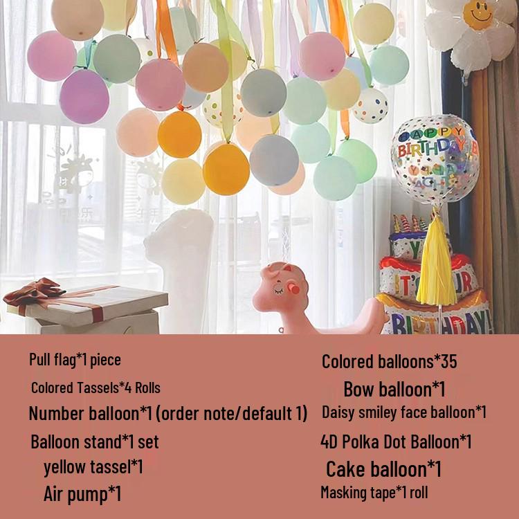 Erster Geburtstag Ballon Dekorationsset für Jungen und Mädchen