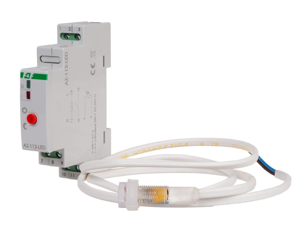 AZ-112-LED twilight switch with external probe, InRush16 A relay (1