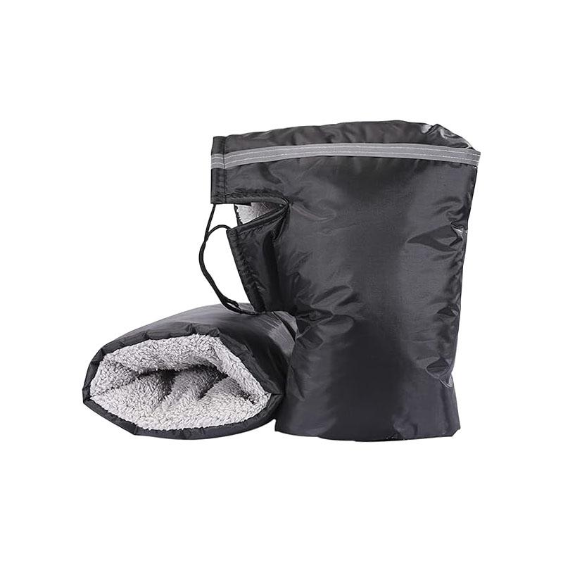 

Утолщенные перчатки для руля мотоцикла ветрозащитные, водонепроницаемые и теплые, простые в использовании, удобные и приятные для кожи чёрный