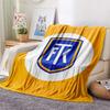 Teplice Football Club  Print Flannel Blanket, High quality Comfortable for All Seasons, Home Decor, Warmth and Comfort