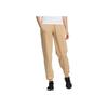 Adidas Solid Color Logo Embroidered Joggers Women Bottoms Light-Brown HZ7062