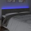 VidaXL LED Headboard Bedroom Furniture Double Bed Accessory Head of Bed Frame Interior Dark Grey 3121667