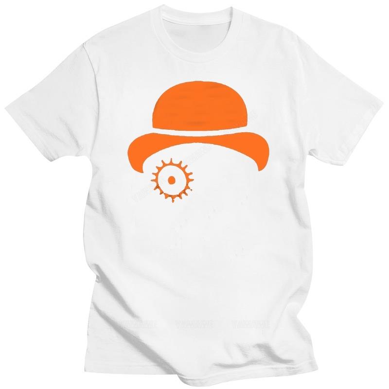 Mens Fashion Style T-Shirt Summer Men Mechanical Orange Film Cotton T Shirt Short Sleeve Funny Print Mens Hip Hop Casual Tshirts