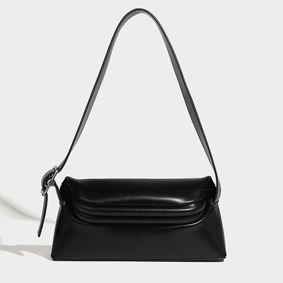 Clip-on Umhängetaschen für Frauen Luxus-Designer-Marke PU einfache einfarbige Shift Schulter