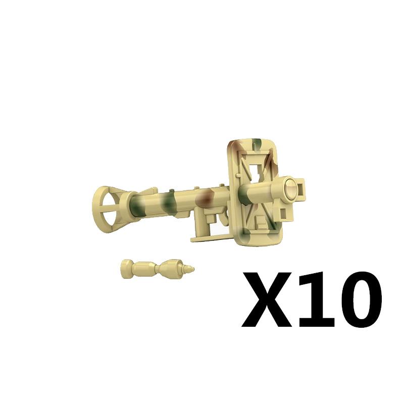 MOC Military Building Block Set Soldier Accessory Robot Dog Drone Weapon Box Pistol Gatling Gun Iron Fist Rocket Launcher Toy Gift Present