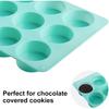 Okrúhle formy na čokoládové sušienky Oreo silikónová forma na čokoládu 12-dutinové valcové silikónové formy na želé mini torty Pečenie muffinov
