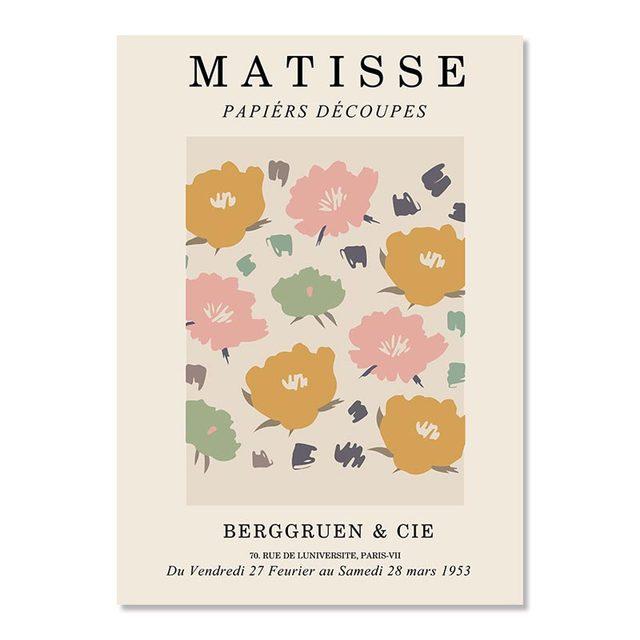 Henri Matisse Abstract Coral Flower Les Muses Nordic Posters and Prints Art Canvas Painting Wall Pictures for Living Room Decor