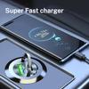 1pc 200W Car Charger USB Type-C Fast Charging Cigarette Lighter For Mercedes Benz AMG A B C E S GLA GLB GLC GLE CLA keychain JU1