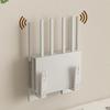 2 stuks Boorvrije Montagebeugel-Wandmontage Set-Top Box Houder voor Woonkamer, Praktische Organizer met Hulp Haken